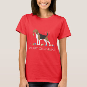 T-shirt Beagle Joyeux Noël Design