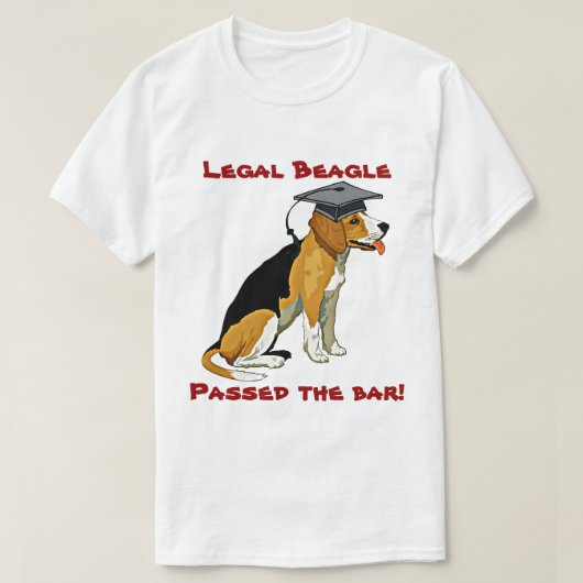 T-shirt Beagle juridique (Design devant)