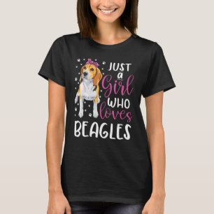 T-shirt Beagle Juste Une Fille Qui Aime Les Chiens Beagle