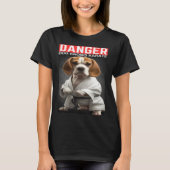 T-shirt Beagle knows Karate (Devant)