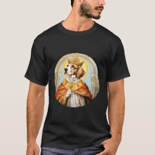 T-shirt Beagle Le Pape Chien Drôle Religieux