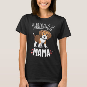 T-shirt Beagle Mama Chien Maman Chemises Pour Femmes Cadea