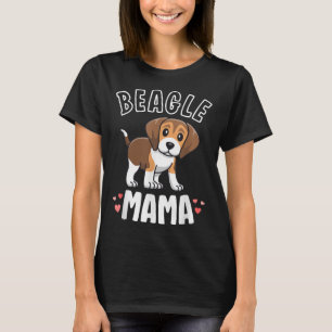 T-shirt Beagle Mama Chien Maman Pour Femmes Cadeau Pour Be