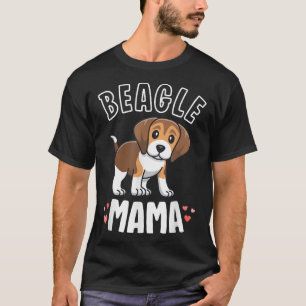 T-shirt Beagle Mama Chien Maman Pour Femmes Cadeau Pour Be