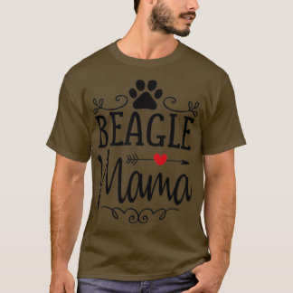 T-shirt Beagle Mama Love Heart