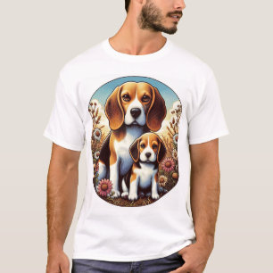 T-shirt Beagle Maman et Pup 5000 2X