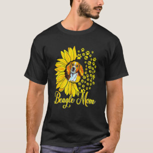 T-shirt Beagle Maman mignonne Beagle Chien tournesol Bonne