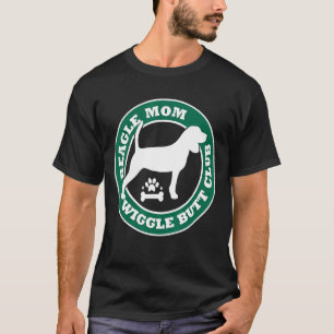 T-shirt Beagle Maman Wiggle Butt Club Mignonne Chien Propr