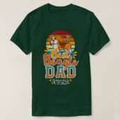 T-shirt Beagle Papa Anglais Beagle Chien Papa Père Chien L (Design devant)