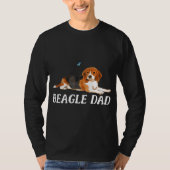 T-shirt Beagle Papa Chien Tee Beagle (Devant)