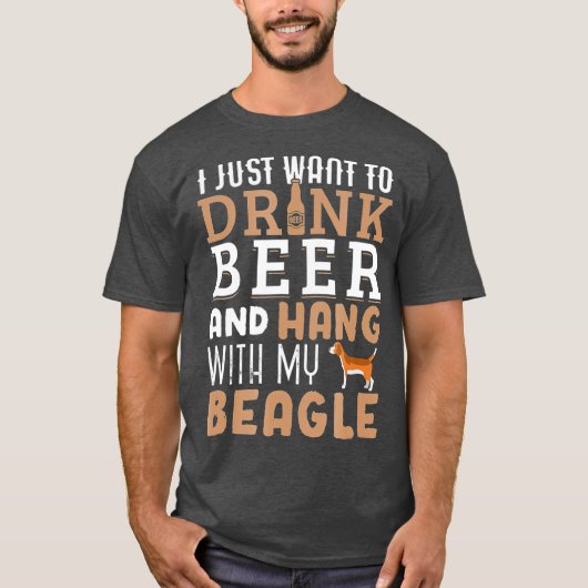 T-shirt Beagle Papa Funny Fête des pères Amoureux des chie (Devant)