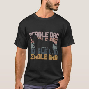 T-shirt Beagle Papa Trendy Brush Style Beagle Chien Propri
