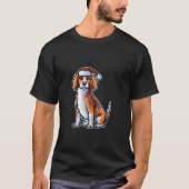 T-shirt Beagle Père Noël Casquette Joyeux chien de Noël X (Devant)