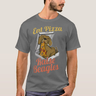 T-shirt Beagle Pizza Walk Chien Propriétaire Lover Puppy 1