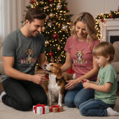 T-shirt Beagle Reindeer