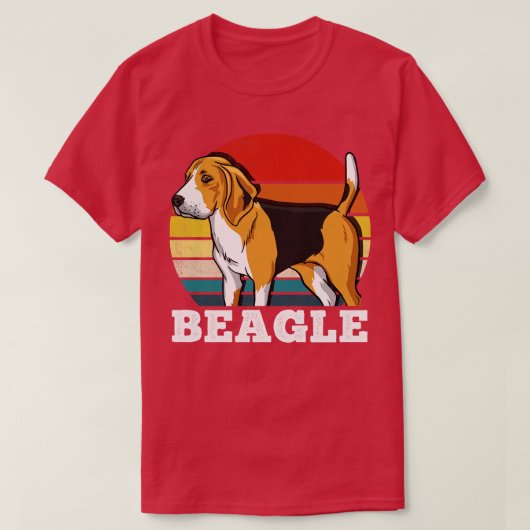 T-shirt Beagle Retro (Design devant)