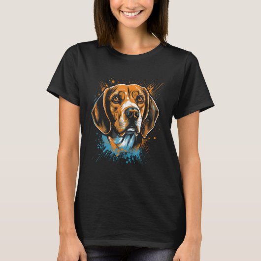 T-shirt Beagle Retro 1 (Devant)