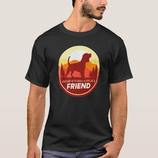T-shirt Beagle Retro 4 (Devant)
