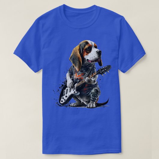 T-shirt Beagle Rocker 4 (Design devant)