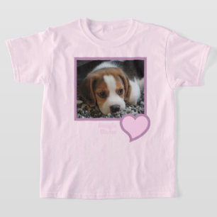 T-shirt Beagle Soeur Texte Animal de compagnie Chien Famil