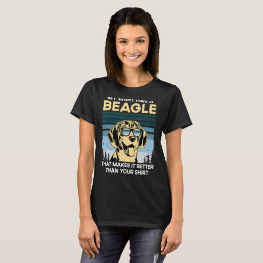 T-shirt Beagle Whisperer Chien Chien Chien Chien Propriéta (Devant entier)