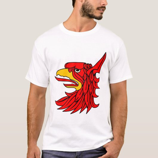 T-shirt Beak de la créature rouge d'oiseaux (Devant)