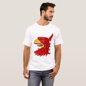 T-shirt Beak de la créature rouge d'oiseaux (Devant entier)