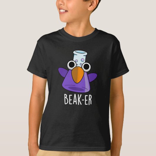 T-shirt Beak er Funny Chimie Pun Dark BG (Devant)