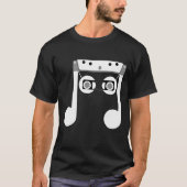 T-shirt Beam Notes Beamed Huitième musique Cassette Design (Devant)