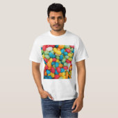 T-shirt Bean Candies de gelée coloré (Devant entier)