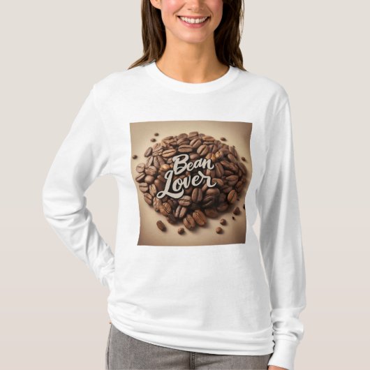 T-shirt Bean Lover Fèves de café esthétique (Devant)