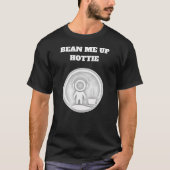 T-shirt Bean Me Up Hottie Alien Coffee Design (Devant)