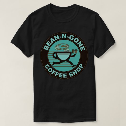 T-shirt Bean N Gone Coffee Shop (Design devant)