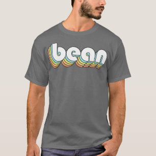 T-shirt Bean Retro Rainbow Typographie style défraîchi