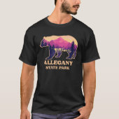 T-shirt Bear Allegheny National Forest Pennsylvanie Randon (Devant)