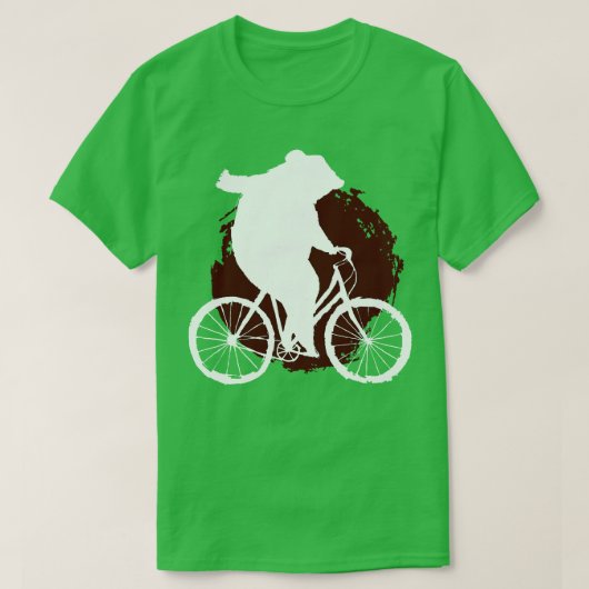 T-shirt Bear Animal Biker Vélo (Design devant)