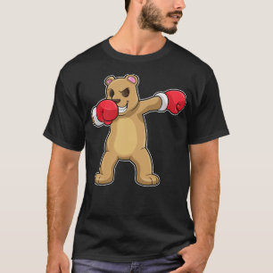 T-shirt Bear as Boxer at Boxe Hip hop Dance Dab