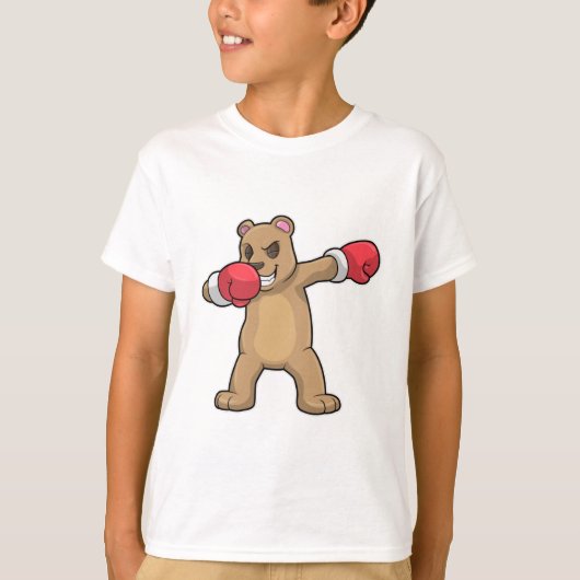 T-shirt Bear as Boxer at Boxer & Hip hop Dance Dab (Devant)