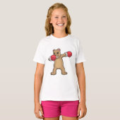 T-shirt Bear as Boxer at Boxer & Hip hop Dance Dab (Devant entier)
