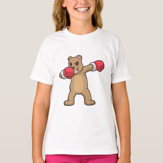 T-shirt Bear as Boxer at Boxer & Hip hop Dance Dab (Devant)