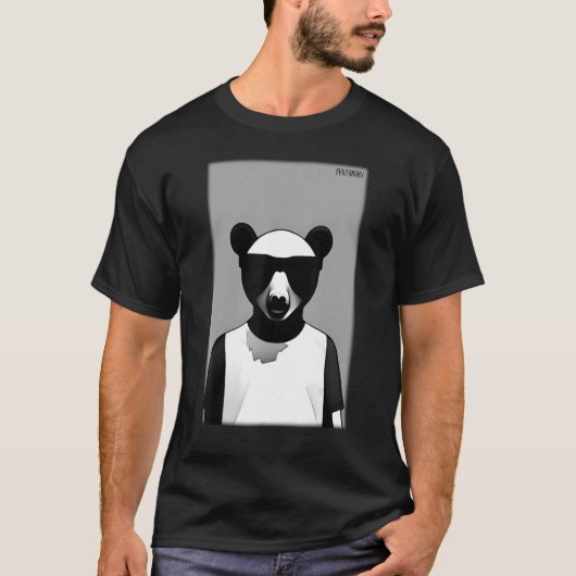 T-shirt Bear Bear Sunglasses Wildlife Animals Zoo Forest (Devant)