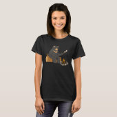 T-shirt Bear Camping Campfire (Devant entier)
