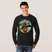T-shirt Bear Camping I Hate People Ado (Devant entier)