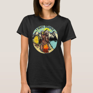 T-shirt Bear Camping I Hate People Ado
