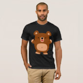 T-shirt Bear Cartoon Laughing (Devant entier)
