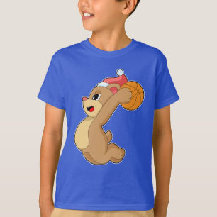 T-shirt Bear Christmas Basket