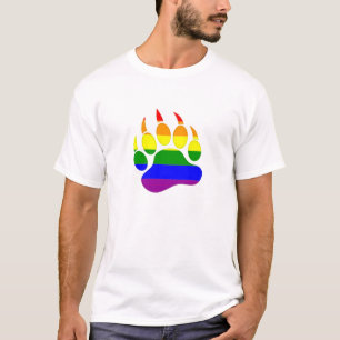 T-shirt Bear Claw Rainbow Design