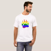 T-shirt Bear Claw Rainbow Design (Devant entier)