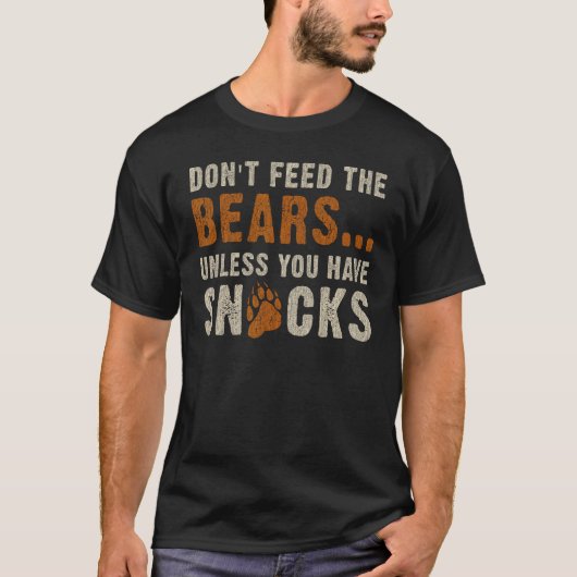 T-shirt Bear Community Don t feed the bears   Bear Pride G (Devant)