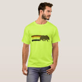 T-shirt Bear cool et bandes de drapeau de la Bear Pride (Devant entier)